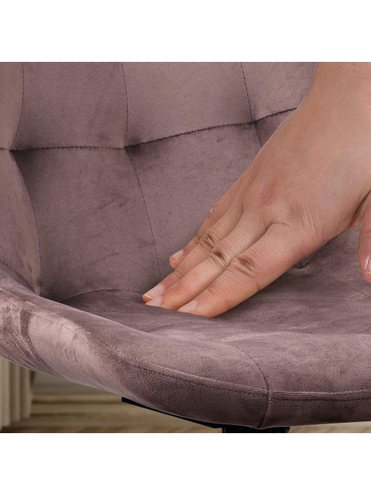 Merna bársony étkezőszék, barna