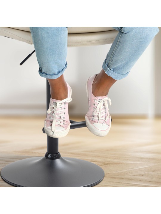 2 db bárszék Damar műbőr készlet, krém