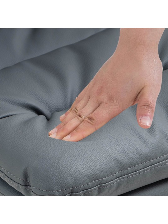 2 db bárszék Damar műbőr készlet, szürke