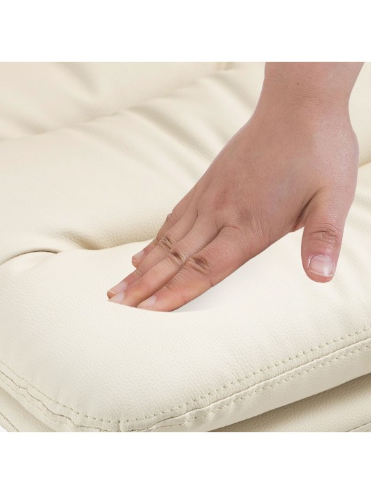 2 db bárszék szett Damar műbőr króm, krém