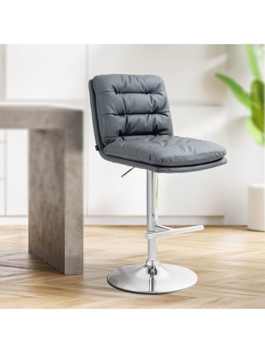 2 db bárszék szett Damar műbőr króm, szürke 2 db bárszék szett Damar műbőr króm, szürke