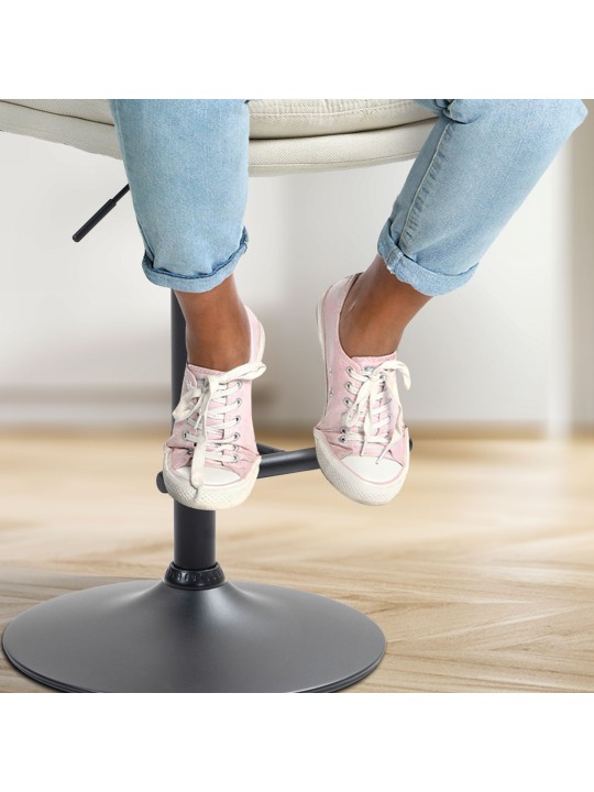 2 db bárszék készlet Damar szövet, krém