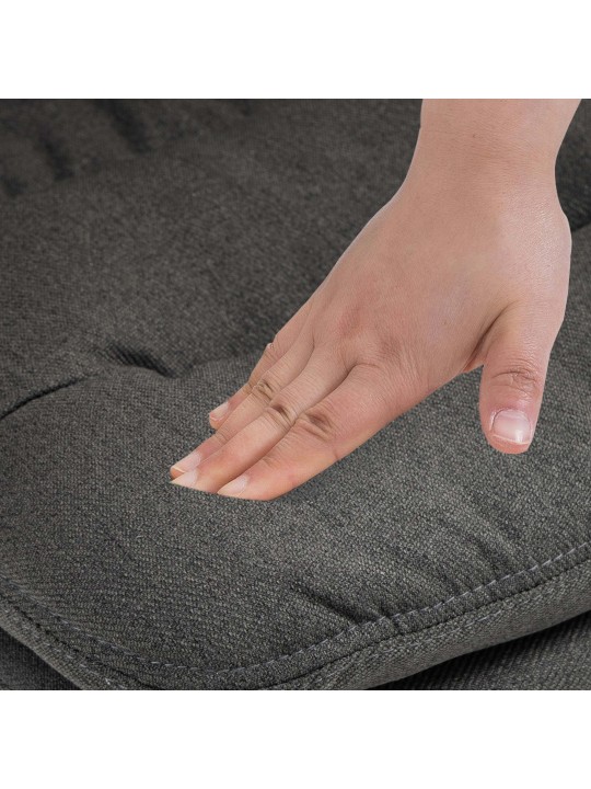 2 db bárszék készlet Damar szövet, sötétszürke