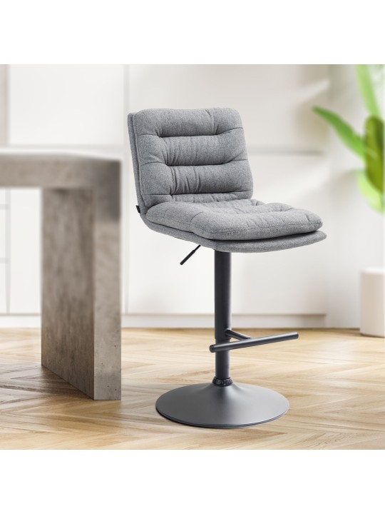 2 db bárszék készlet Damar szövet, szürke