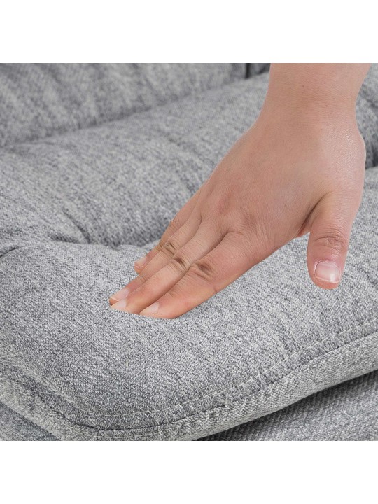 2 db bárszék készlet Damar szövet, szürke