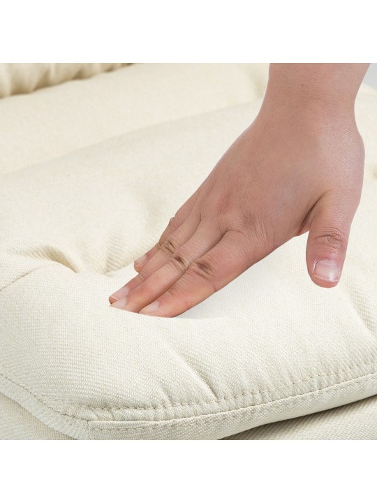 2 db bárszék szett Damar szövet króm, krém