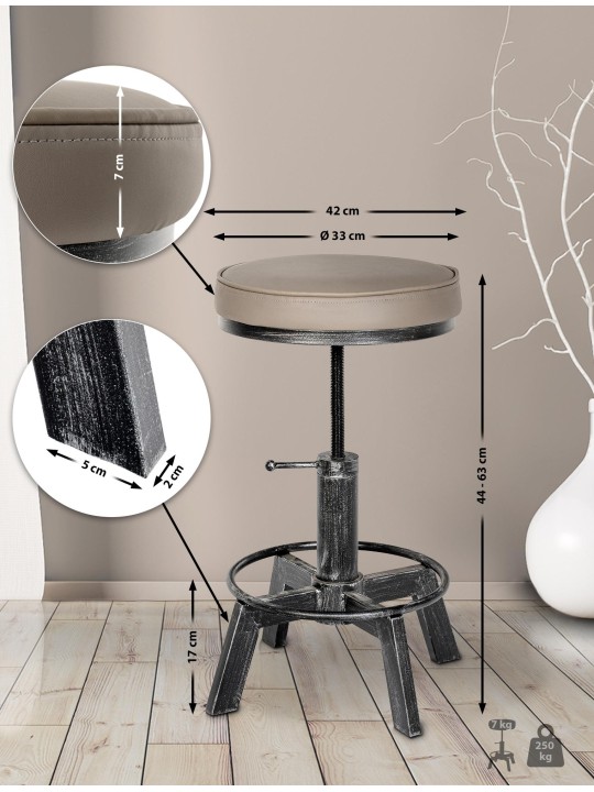 Destin széklet, antik ezüst Destin széklet, antik ezüst