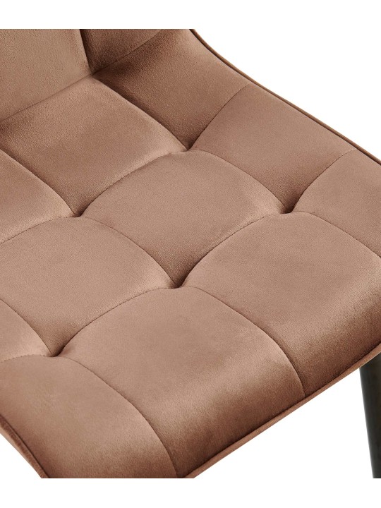 Gifford bársony étkezőszék, barna