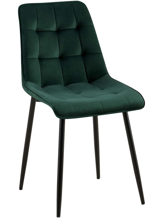 Gifford bársony étkezőszék, zöld
