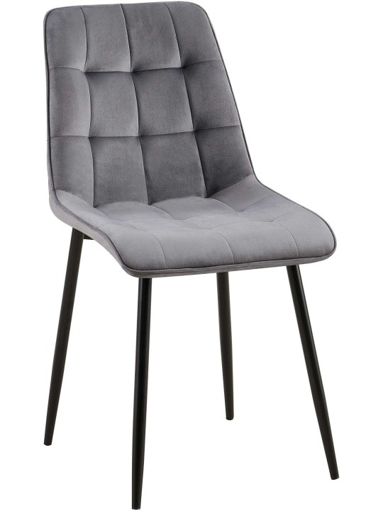 Gifford bársony étkezőszék, sötétszürke