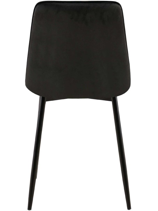 Gifford bársony étkezőszék, fekete