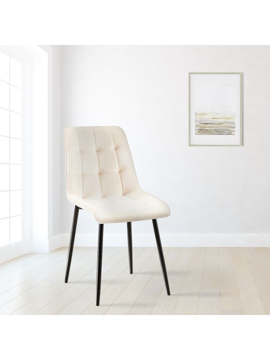 Gifford bársony étkezőszék, krém