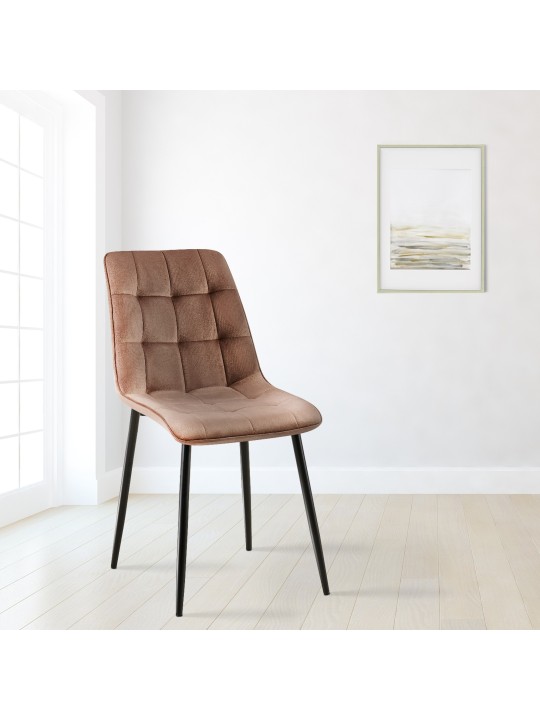 Gifford bársony étkezőszék, barna