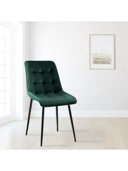 Gifford bársony étkezőszék, zöld