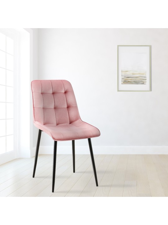 Gifford bársony étkezőszék, rózsaszín