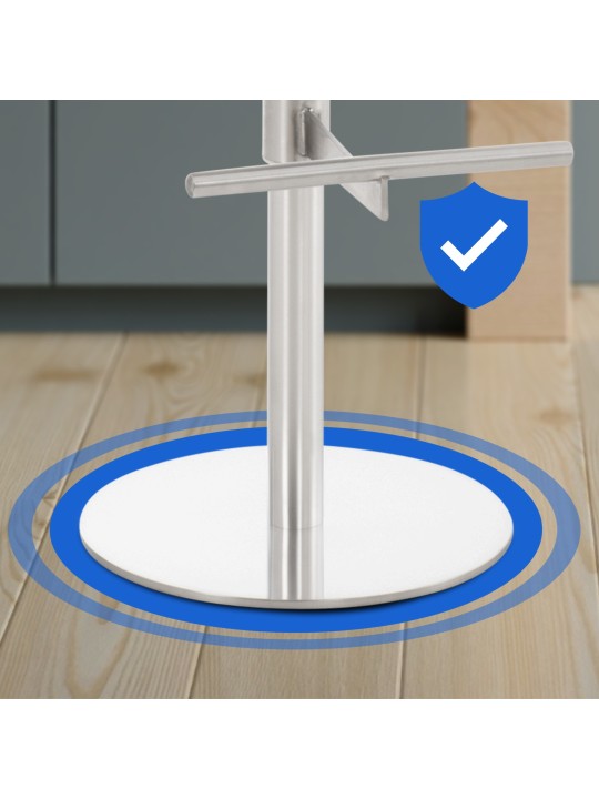 Bárszék Cadiz szövet rozsdamentes acél, sötétszürke