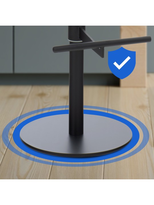 Bárszék Cadiz szövet, sötétszürke