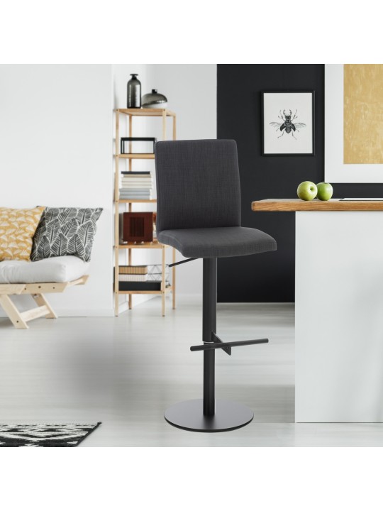 2 db bárszék készlet Cadiz szövet, sötétszürke 2 db bárszék készlet Cadiz szövet, sötétszürke