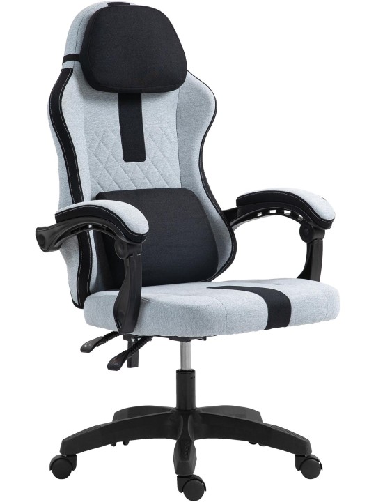 Irodai szék Miltona szövet, szürke/fekete