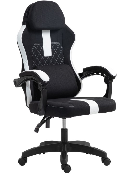 Irodai szék Miltona szövet, fekete/fehér