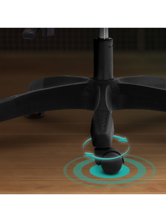 Irodai szék Miltona szövet, fekete/fehér