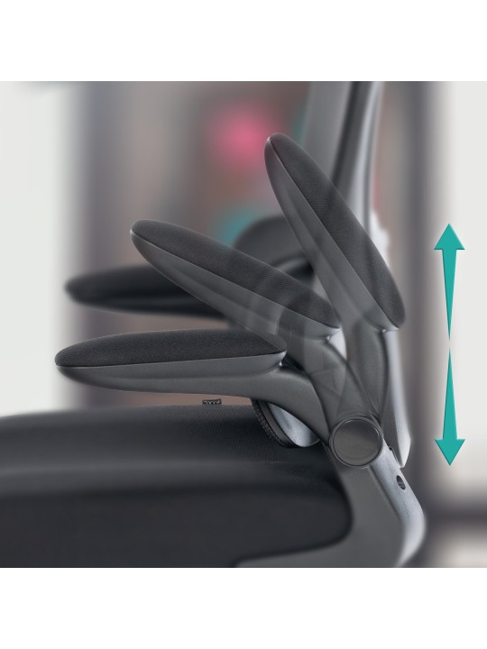 Overton irodai szék, fekete