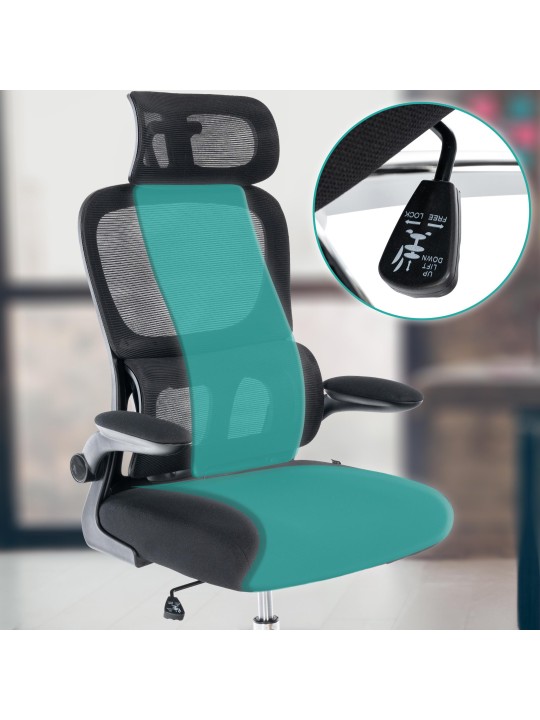 Overton irodai szék, fekete