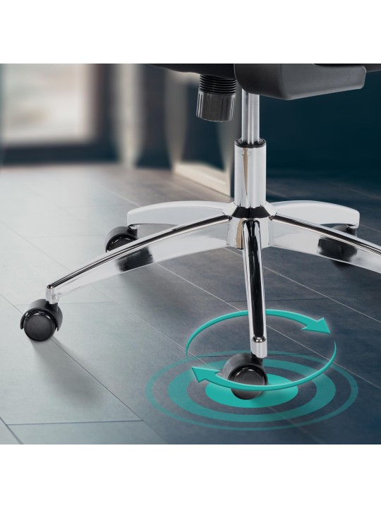 Overton irodai szék, fekete