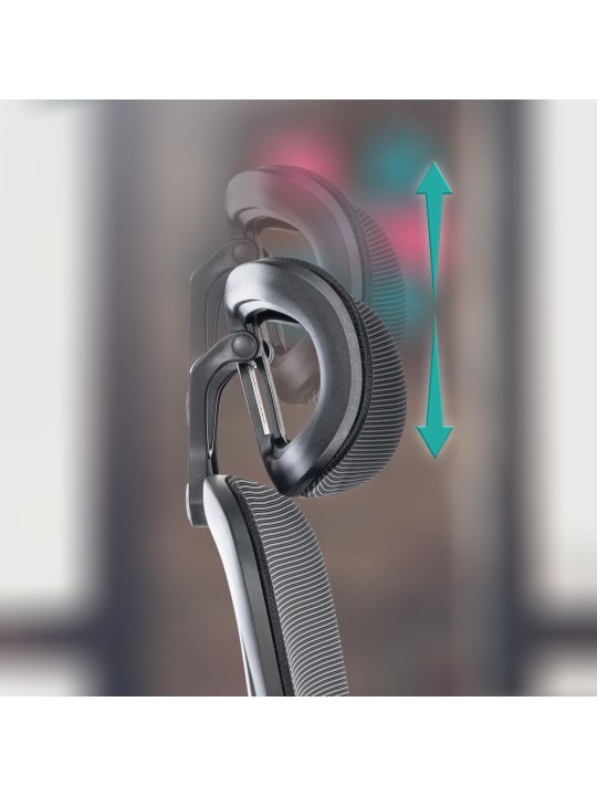 Overton irodai szék, fekete