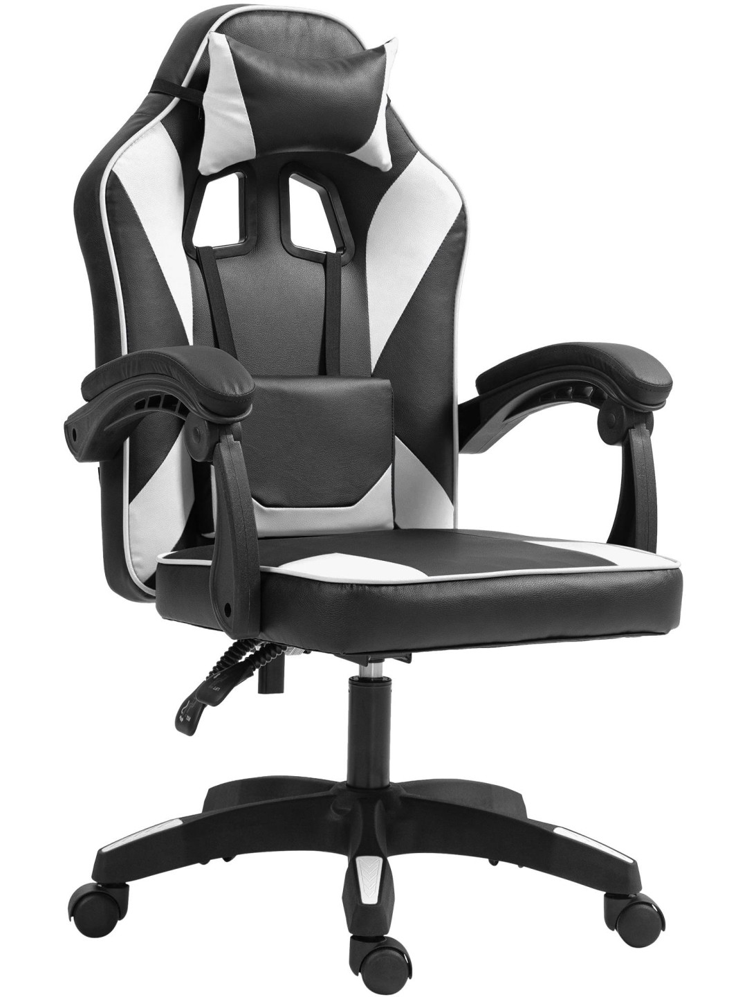 Orkney műbőr irodai szék, fekete/fehér