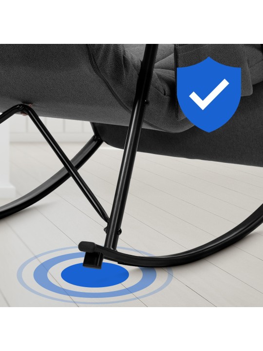 Hintaszék Cathy szövet, sötétszürke