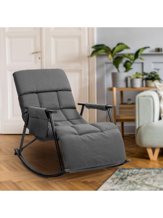 Hintaszék Cathy szövet, sötétszürke