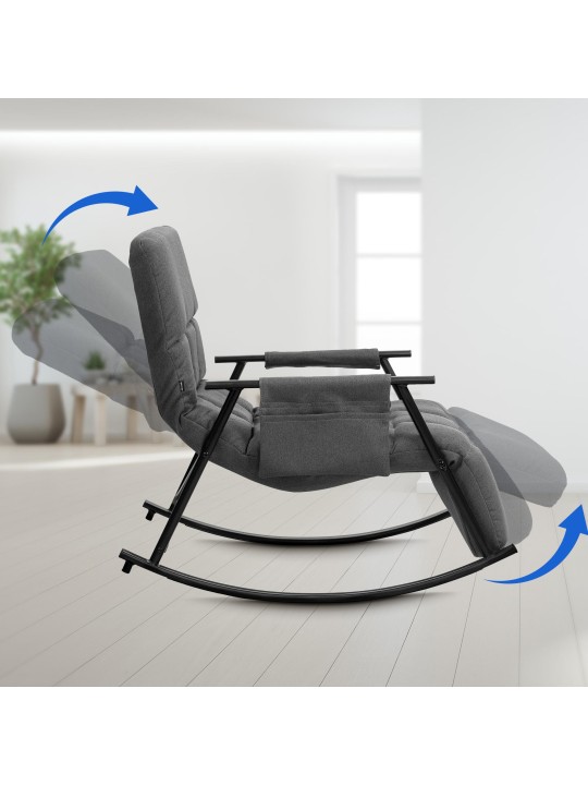 Hintaszék Cathy szövet, sötétszürke