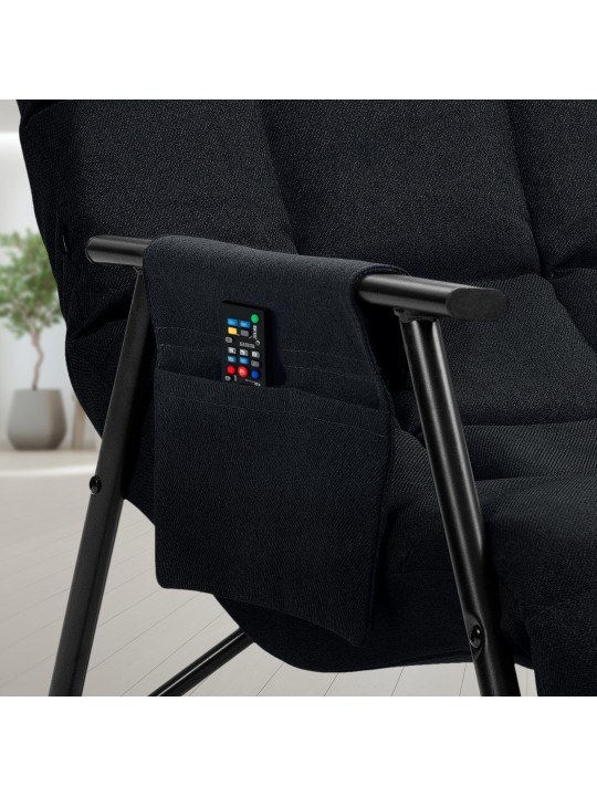 Hintaszék Cathy szövet, fekete