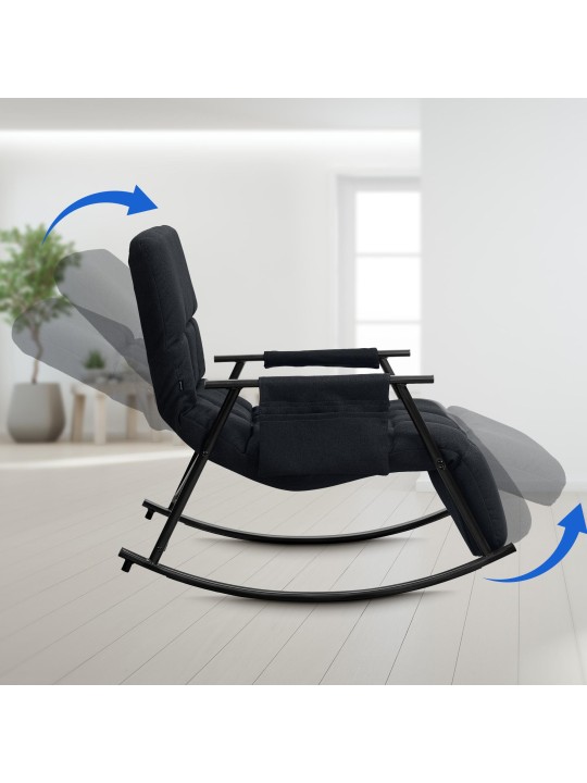 Hintaszék Cathy szövet, fekete