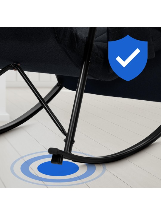 Hintaszék Cathy szövet, fekete