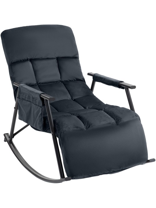 Hintaszék Cathy bársony, fekete