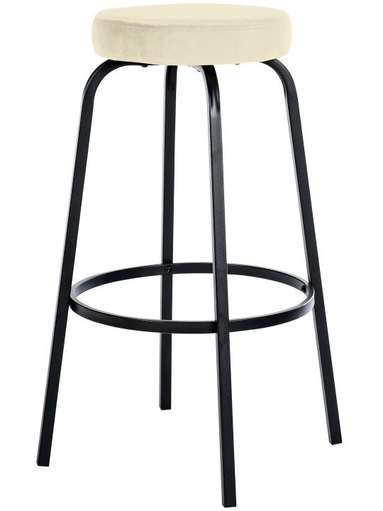 Bárszék Kamari bársony, krém