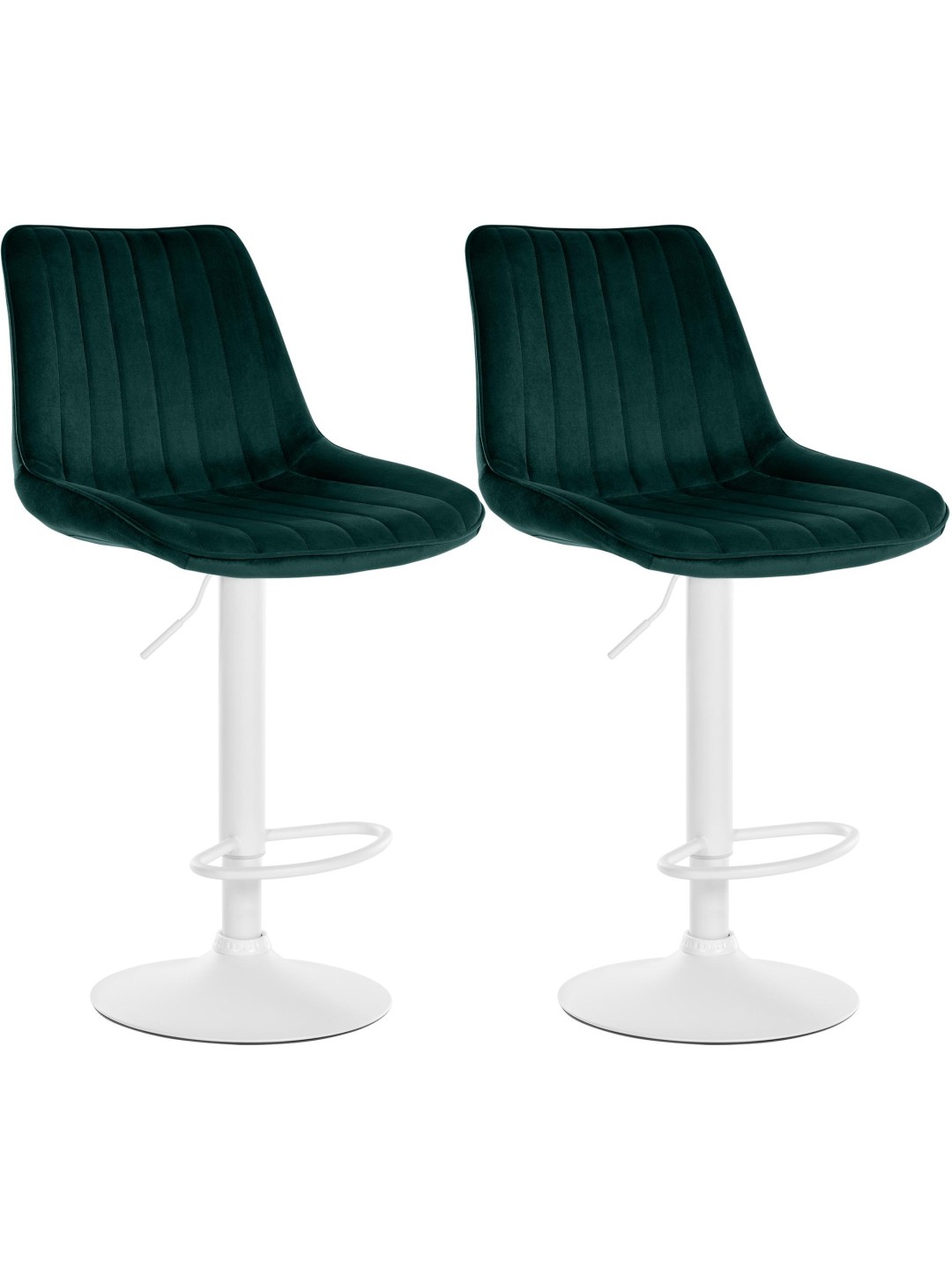 2 db-os bárszék szett Toni bársony, zöld