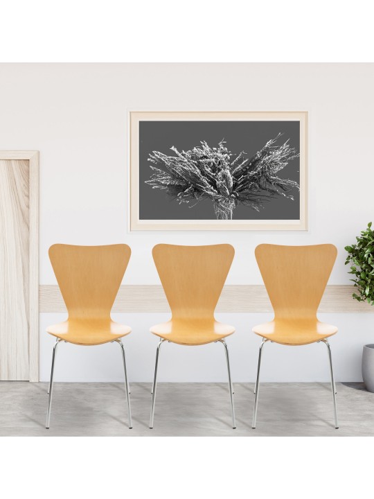 4 db Calisto látogatói szék készlet, natúr