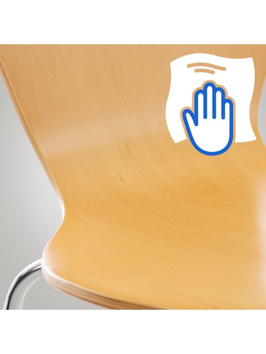 4 db Calisto látogatói szék készlet, natúr