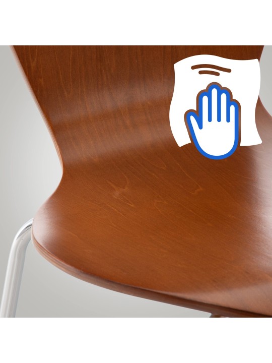 4 db Calisto látogatói szék készlet, barna