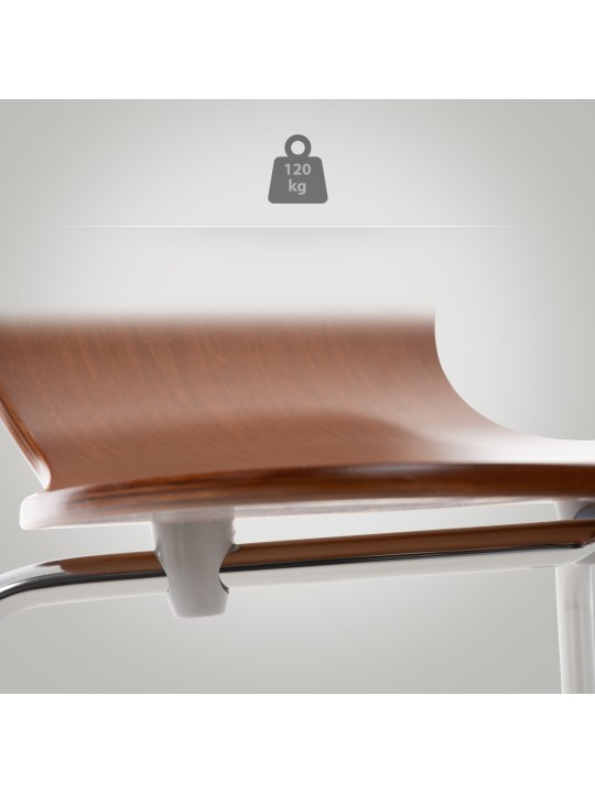 4 db Calisto látogatói szék készlet, barna