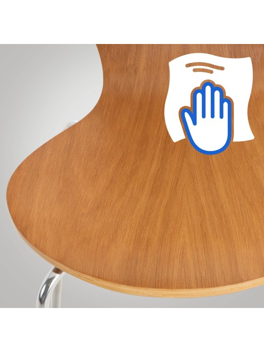 4 db Calisto látogatói szék készlet, tölgy