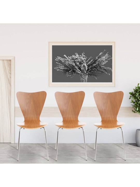 4 db Calisto látogatói szék készlet, tölgy