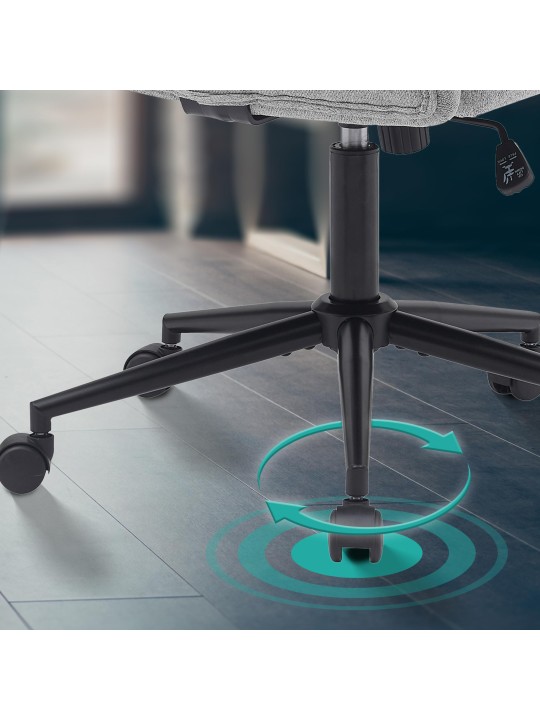 Kingman szövet irodai szék, világosszürke