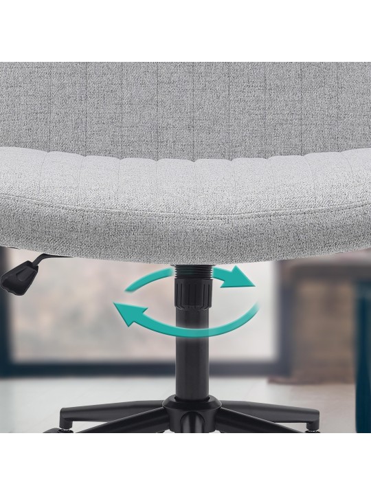 Kingman szövet irodai szék, világosszürke