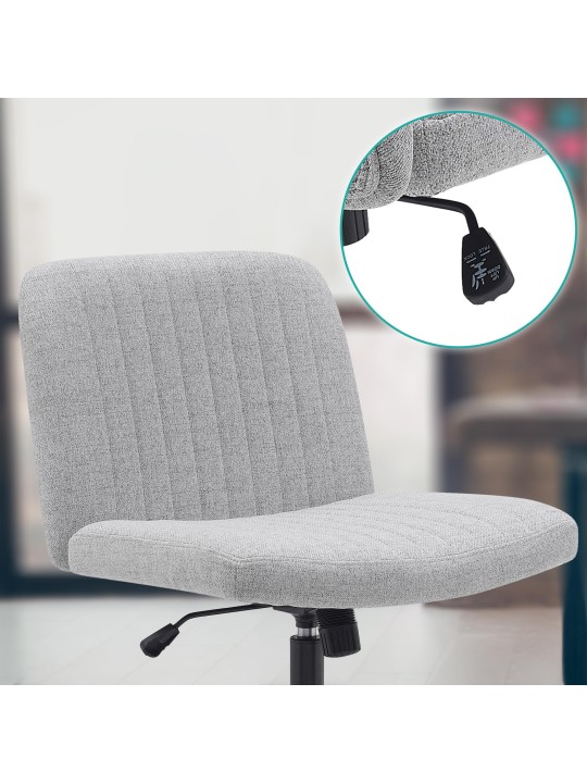 Kingman szövet irodai szék, világosszürke