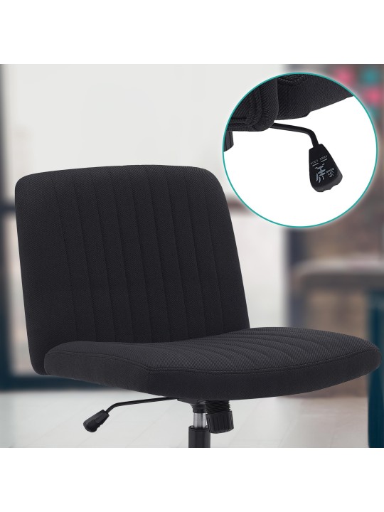 Kingman szövet irodai szék, fekete