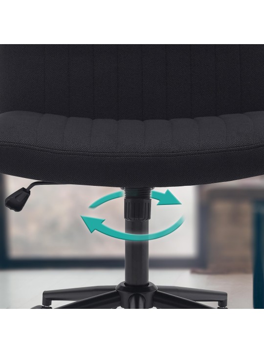 Kingman szövet irodai szék, fekete